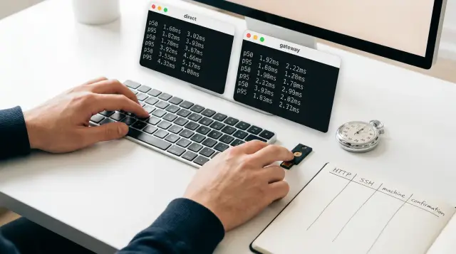 What desktop execution gateway latency should teams require?