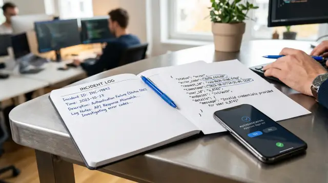 API audit log investigation when agent records conflict