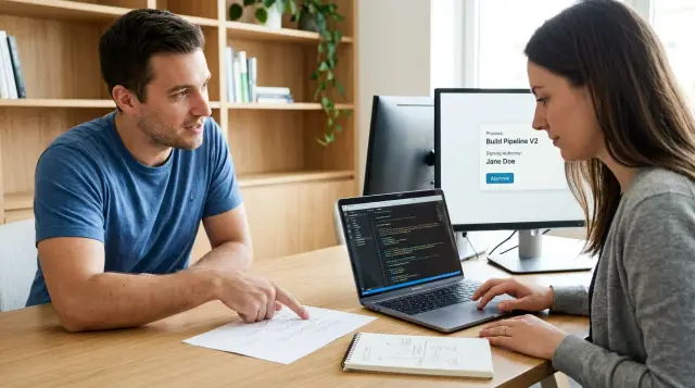Which real agent process is asking for approval?